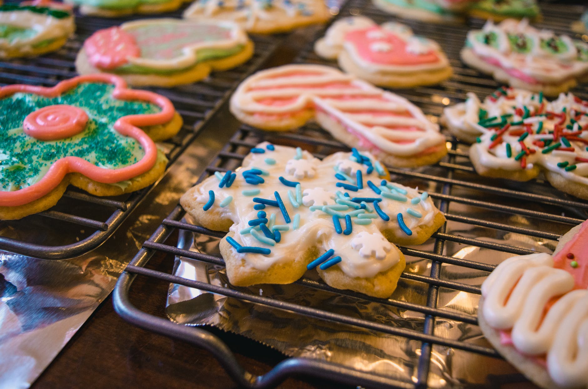 variety of assorted designed cookies